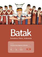 Batak Norden Sumatera Indonesien Kultur Illustration Design Idee vektor