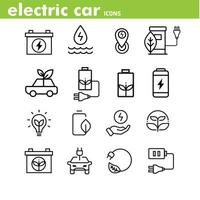 innovativ Energie. Alternative Energie. Batterie, Ladegerät, elektrisch Auto, ev, elektrisch aufladen, Licht und Wasser elektrisch Energie, vektor