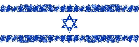 Flagge von Israel im Farben. vektor