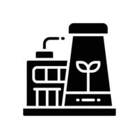 Industrie Glyphe Symbol. Vektor Symbol zum Ihre Webseite, Handy, Mobiltelefon, Präsentation, und Logo Design.
