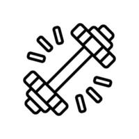 Hantel Linie Symbol. Vektor Symbol zum Ihre Webseite, Handy, Mobiltelefon, Präsentation, und Logo Design.