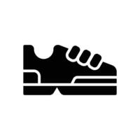 Schuhe Glyphe Symbol. Vektor Symbol zum Ihre Webseite, Handy, Mobiltelefon, Präsentation, und Logo Design.