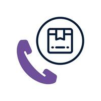 Telefon Anruf Dual Ton Symbol. Vektor Symbol zum Ihre Webseite, Handy, Mobiltelefon, Präsentation, und Logo Design.
