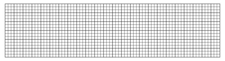 geometrisch Gitter mit Quadrate Hintergrund. Grafik leer Weiß Vorlage mit schwarz Linien zum Abfassung und technisch Design mit Millimeter Vektor Markierungen