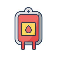 Blut Tasche Symbol Vektor Design Vorlage einfach und sauber