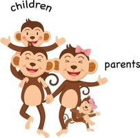 barn och föräldrar vektor illustration
