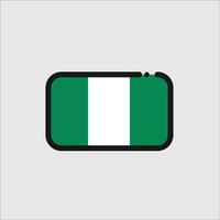 nigeria flaggikon vektor