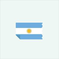 Argentinien Flagge Symbol Vektor Illustration