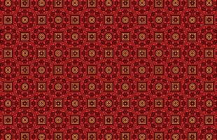 röd och gul Färg islamic tyg mönster vektor