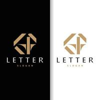 minimalistisk ga brev logotyp, ag logotyp modern och lyx ikon vektor mall element
