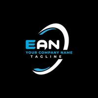 ean Brief Logo kreativ Design mit Vektor Grafik, ean einfach und modern Logo. ean luxuriös Alphabet Design Vektor