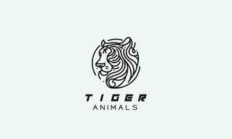 tiger vektor logotyp ikon design