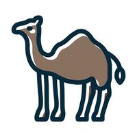 kamel vektor tjock linje fylld mörk färger ikoner för personlig och kommersiell använda sig av.
