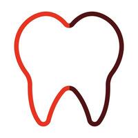 Zähne Vektor dick Linie zwei Farbe Symbole zum persönlich und kommerziell verwenden.