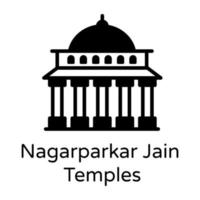 nagarparkar jain tempel vektor