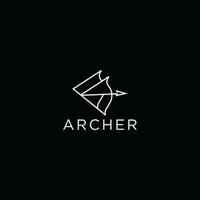 Archer logotyp formgivningsmall vektor illustration