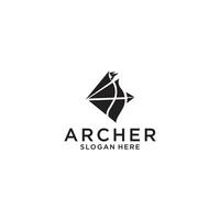 Archer logotyp formgivningsmall vektor illustration