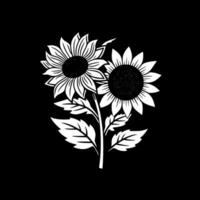 Blumen - - minimalistisch und eben Logo - - Vektor Illustration