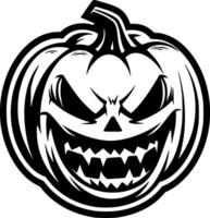 Halloween - - minimalistisch und eben Logo - - Vektor Illustration