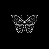 Schmetterling - - minimalistisch und eben Logo - - Vektor Illustration