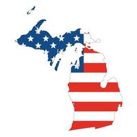 Michigan Karte. Karte von Colorado. USA Karte vektor