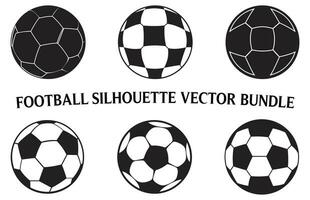 fri fotboll silhuett vektor bunt isolerat en på vit bakgrund, uppsättning av fotboll vektor illustration fri