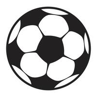 fri fotboll silhuett vektor isolerat på en vit bakgrund, fotboll fotboll vektor illustration