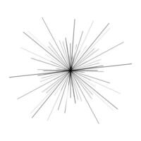 Vektor Feuerwerk Linie Symbol Gliederung Vektor Zeichen linear Piktogramm Design Elemente Logo abstrakt kreisförmig auf Weiß Hintergrund isoliert