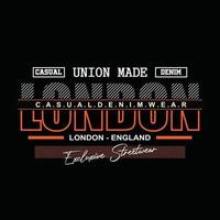 London Urban City T-Shirt Design vektor