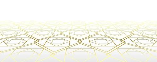 Goldfarbe abstraktes Designmuster auf weißem Hintergrund. vektor