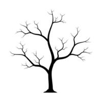 träd står död- vektor illustration i de torr säsong.