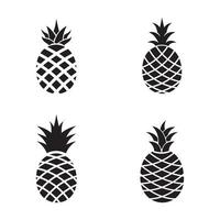 Ananas Obst Symbol Vorlage Vektor Illustration