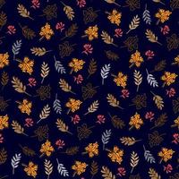 Herbstlaub unauffälliges Muster vektor