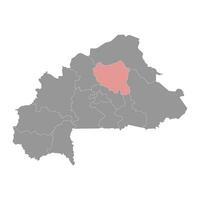 Center nord Region Karte, administrative Aufteilung von Burkina faso. vektor