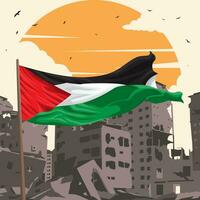 fri palestina affisch design. vektor illustration