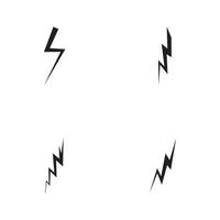 Blitz-Logo-Symbol und -Symbole vektor