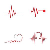 konst design hälsa medicinsk hjärtslag puls vektor