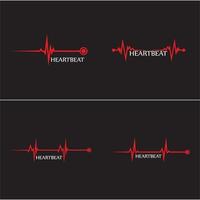 konstdesign hälsa medicinsk hjärtslagspuls vektor