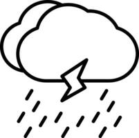 Gewitter Vektor Symbol