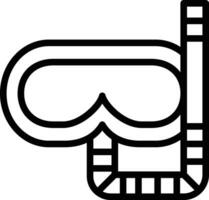 Schnorchel Ausrüstung Vektor Symbol