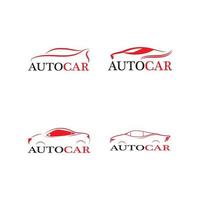 Auto-Silhouette-Logo-Vektor-Vorlage-Symbole vektor