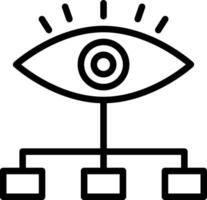 Netzwerk Überwachung Vektor Symbol