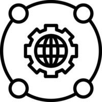 Netzwerk Integration Vektor Symbol