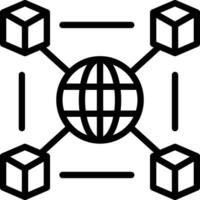 Netzwerk Interoperabilität Vektor Symbol