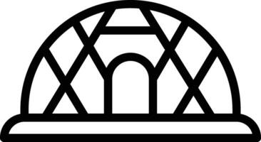 geodetisk kupol vektor ikon