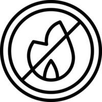 Nein öffnen Feuer Vektor Symbol