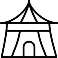 königlich Zelt Vektor Symbol
