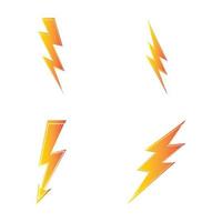 blixt thunderbolt el logotyp formgivningsmall vektor