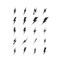 Blitz Blitz Strom Logo-Design-Vorlage vektor