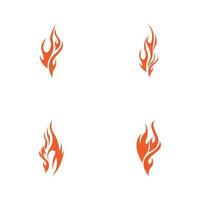 Feuerflamme Vektor-Illustration Design-Vorlage vektor